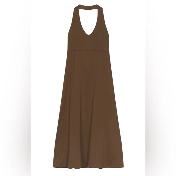 Patagonia Morning Glory Dress In Brown Performance Fabric , Large - Picture 1 of 10
